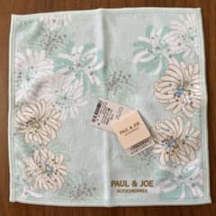 新品、未使用】PAUL & JOE スマホもメガネもふけるハンカチ　水色のサムネイル