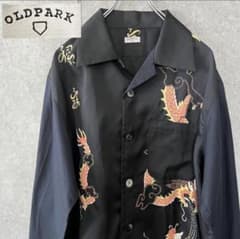 オールドパーク OLDPARK 長袖シャツ チャイナ ドラゴン 刺繍のサムネイル