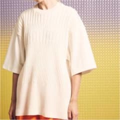 リンクスジャガードニットコンビプライムオーバークルーネックTシャツのサムネイル