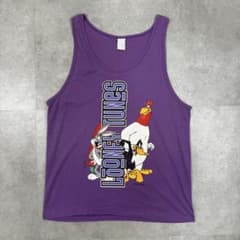 【レア3XL☆USA製90s】ルーニーテューンズ タンクトップ ワイリーコヨーテ ☆*☆様 90s USA製 ルーニーテューンズ タンクトップ バッグスバニー X