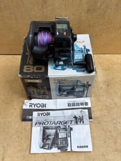 RYOBI PROTARGET 電動リール ネイビー AD80 RYOBI リョービ PROTARGET 棚80 プロターゲット - メルカリ