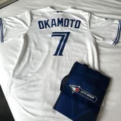 岡本和真ブルージェイズBLUE JAYS ユニフォーム - メルカリ