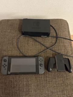 Nintendo Switch 本体 グレー ドック付き 動作確認済み - メルカリ