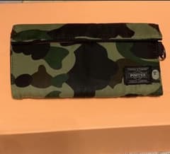 BAPE PORTER コラボ財布 KAMO柄のサムネイル