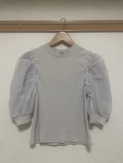 OLIVE des OLIVE パフスリーブ ニット 半袖　2wayのサムネイル
