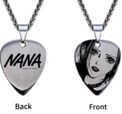 新品 NANA コスプレネックレス ステンレススチール ギターピック ペンダントのサムネイル