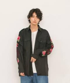 iroquois ローズ　刺繍　ミリタリージャケットのサムネイル