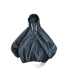 USED 00s コットン アノラックパーカー ドローコード付き【美品】GRY
