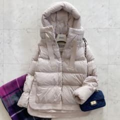 美品 ヘルノ HERNO LANA ダウンコート ベージュ 38 S-M相当 - メルカリ