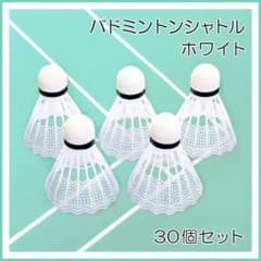 30個セット バドミントン シャトル ホワイト トレーニング 練習 自己