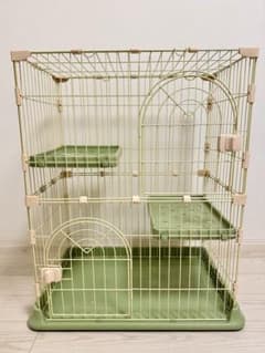 猫ケージ キャットケージ 2段 スリムのサムネイル