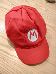 マリオ ロゴ付き 赤 キャップ　キッズのサムネイル