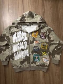 XLARGE 迷彩 ジップアップパーカー Lのサムネイル