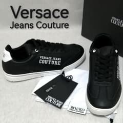 ♂新品・スニーカー【Versace Jeans Couture】黒 41 箱付き - メルカリ