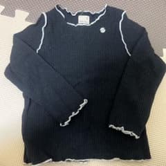 petit main リブ メロウ 長袖 トップス 90
