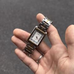 Vintage seiko tank 腕時計 タンク アイスブルー文字盤 - メルカリ