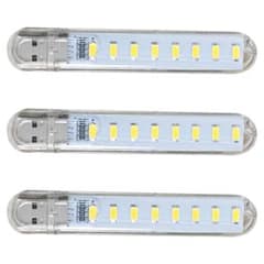 USBライト 8LED 白色発光 Uディスク型 PC・モバイルバッテリー用のサムネイル