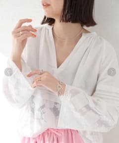 ご先約⋆美品.*＊サラマリカ コットン レース スクエア ブラウス 近年 生成り サラマリカ 23SS コットンリネンジョイントレースブラウス - メルカリ