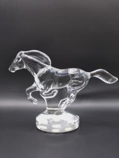 4-512 バカラ ホース 馬 走る馬 ガラス 置物 - メルカリ