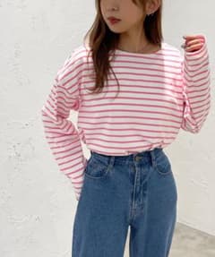 apres jour mignon ボーダートップスのサムネイル