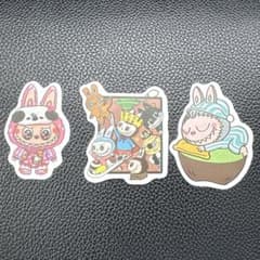 ラブブ キャラクター ステッカー 3枚セット