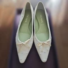 PRADA ヴィンテージ フラットシューズ オーストリッチ 35.5 PRADA ヴィンテージ フラットシューズ オーストリッチ 35.5 - メルカリ