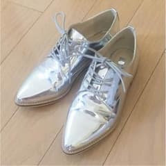 Forever21☆シルバーオックスフォードシューズのサムネイル
