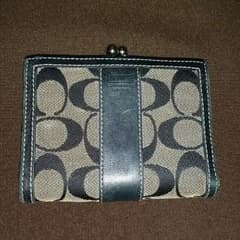 ライム様専用 coach 二つ折り財布 黒のサムネイル