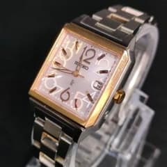 美品　SEIKO　セイコー　lk　ルキア　ピンク　ゴールド　シルバー　ソーラー
