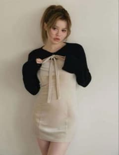 ANDMARY Anita ribbon mini dress - メルカリ