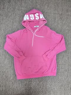 MSGM パーカー ピンク フードロゴのサムネイル