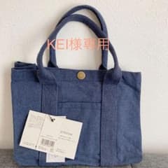 ★新品★プチパーテーショントート　ネイビー★トートバッグ　ランチ　ミニトートのサムネイル