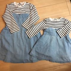 petit main 姉妹お揃いワンピース120のみのサムネイル