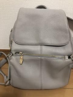 リュック レザーリュック グレーのサムネイル