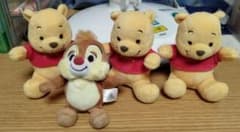 ディズニー くまのプーさん チップ ぬいぐるみ 4体セットのサムネイル