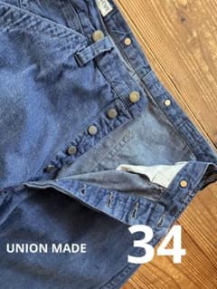 へラーズカフェ　34インチ　UNION MADE ボタン へラーズカフェ 34インチ UNION MADE ボタン - メルカリ
