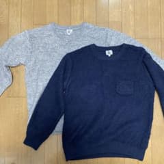タケオキクチ　TK ニット　2枚セット　ネイビー　グレーのサムネイル