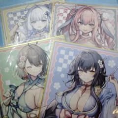 アズールレーン くじコレ 和装Style D賞 ミニ色紙 全4種セット 吾妻