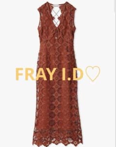 2025年 FRAY I.D ケミカルコードレースワンピース 赤 レッド M - メルカリ