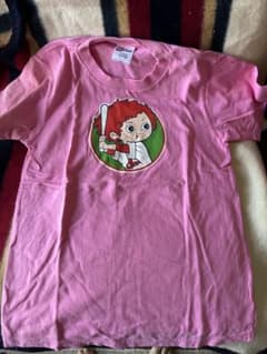 広島カープ、カープガールキャラクター プリント Tシャツ 150サイズ ピンク