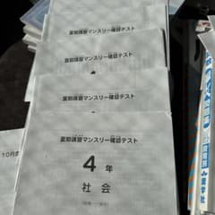 4年生 2024年　夏期講習マンスリー確認テスト+3月テスト2回 4年生 2024年 夏期講習マンスリー確認テスト+3月テスト2回 バック