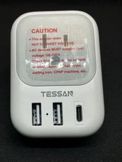 TESSAN変換プラグ oタイプ 海外旅行用変換プラグ USB-C付のサムネイル