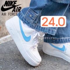 Nike エアフォース1スニーカー ミント ブルー 24cm Nike エアフォース1スニーカー ミント ブルー 24cm