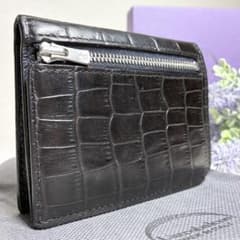 美品】 ラルコバレーノ スマートカードウォレット クロコ型押し