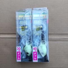 タチウオテンヤ、ヤマシタ猛光 鉛ダブルフック30号と40号の2個