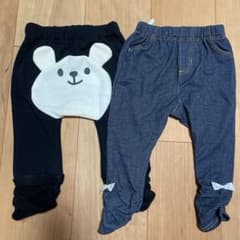値下げ交渉OK!!ベビーパンツ、ズボン80☆2点セットのサムネイル