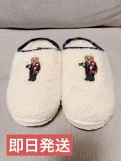 POLO RALPH LAUREN ポロベア ホワイトルームシューズ 24cmのサムネイル
