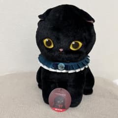 mofusand モフサンド 黒仔猫にゃんBIGぬいぐるみ　青いリボン
