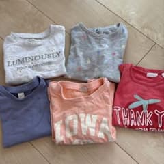 保育園用まとめ売り 5点 半袖 女の子 Tシャツ サイズ90 - メルカリ