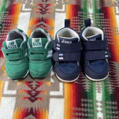 New Balance 996 & asics ベビーシューズ 2足まとめ売り - 2